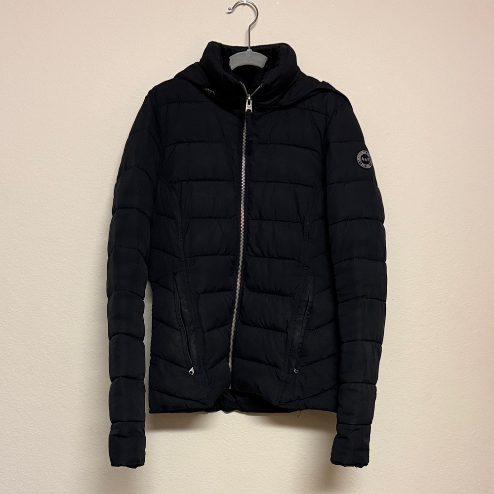 Abercrombie Black Puffer Jacket